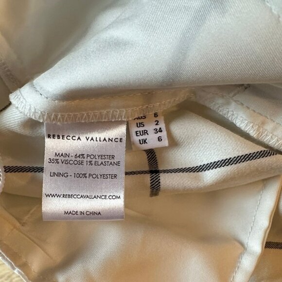 Rebecca Vallance White and Black Checkered Flare Pants - Picture 8 of 8